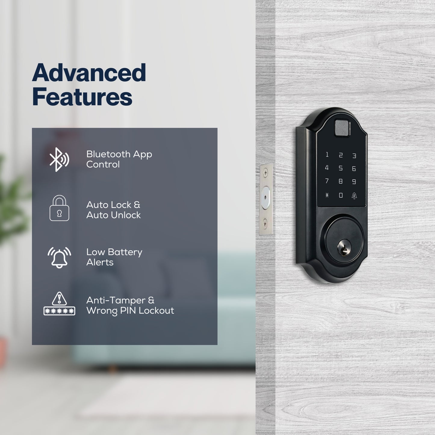 Z07 Bluetooth Deadbolt Smart Lock