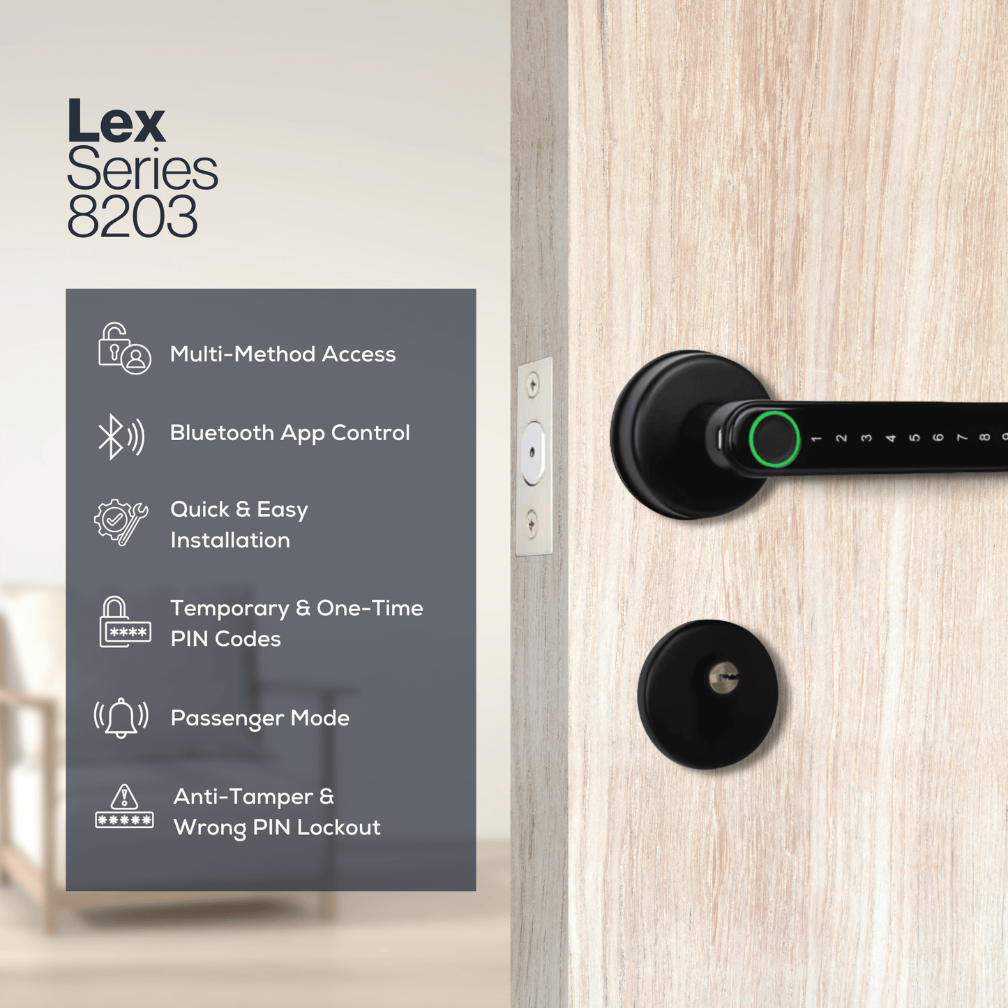 8203 Bluetooth Digital Keyless Entry Lock