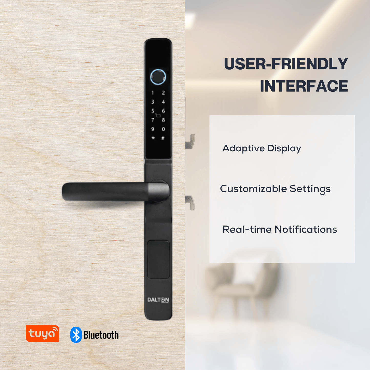 D15 5-in-1 WiFi Sliding Door Lock