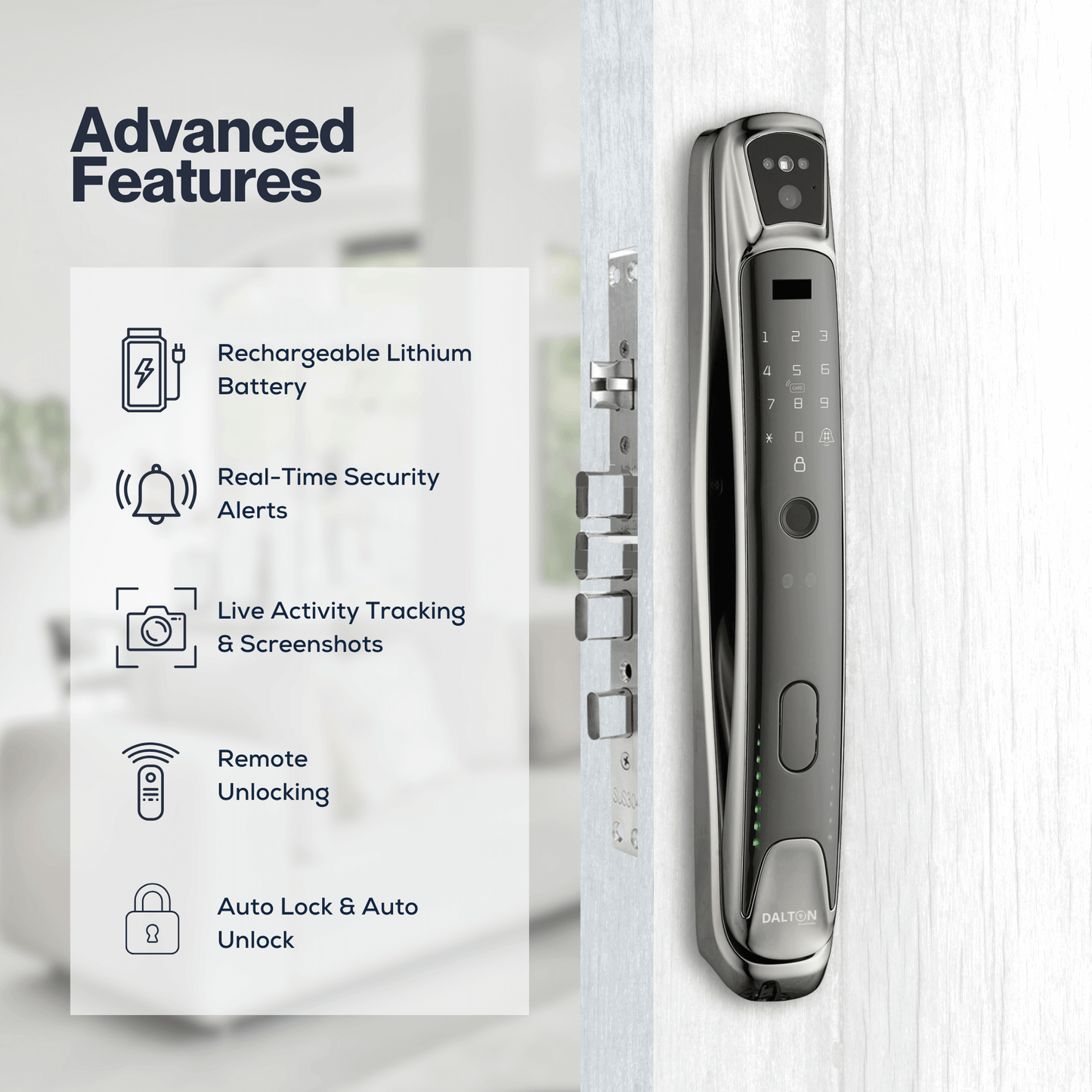 P70 Facial Recognition Smart Deadbolt Lock (Canada)