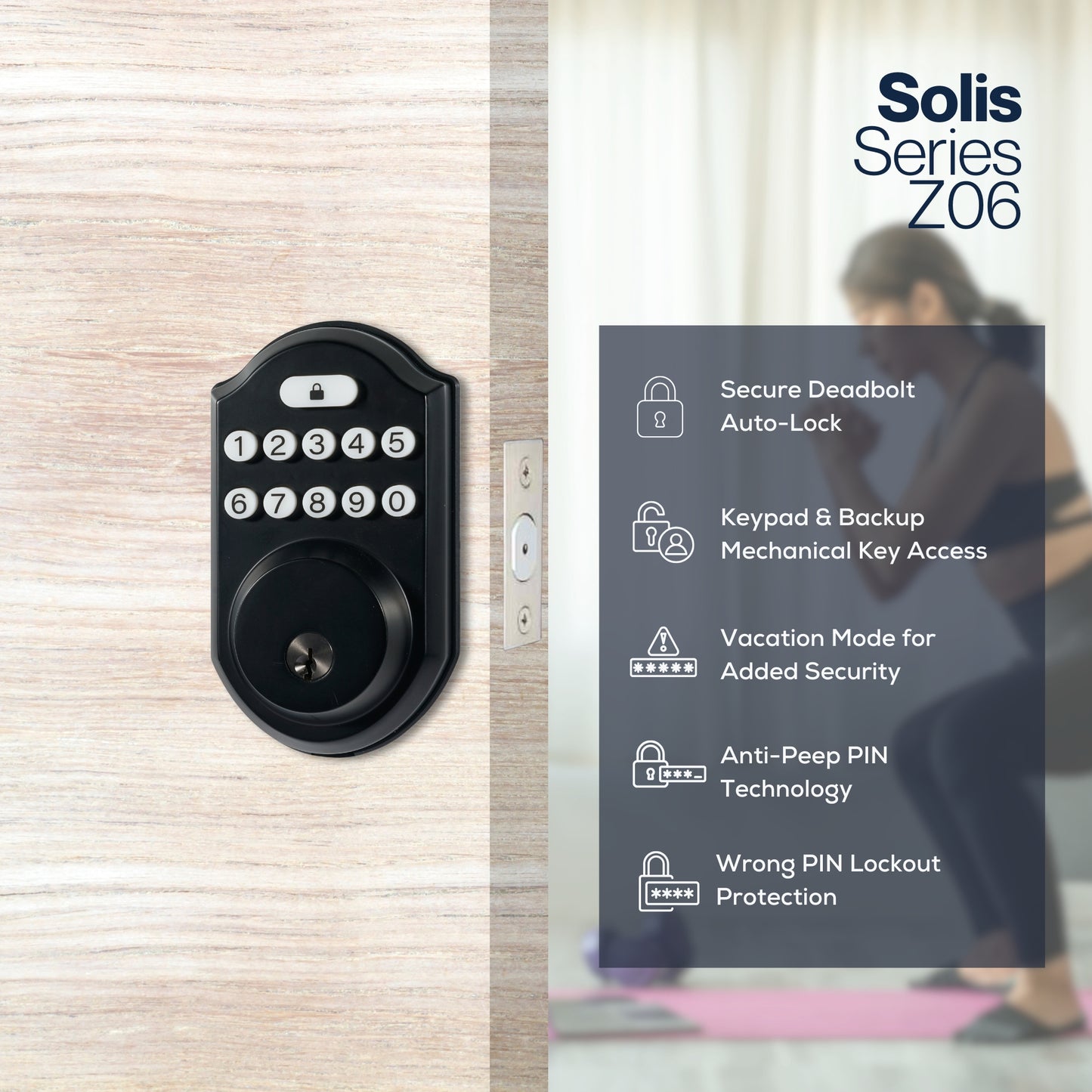Z06 Pin Code Access Door Lock
