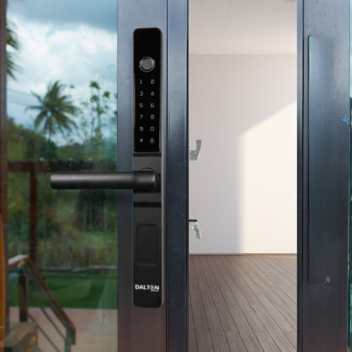 keypad and fingerprint smart lock