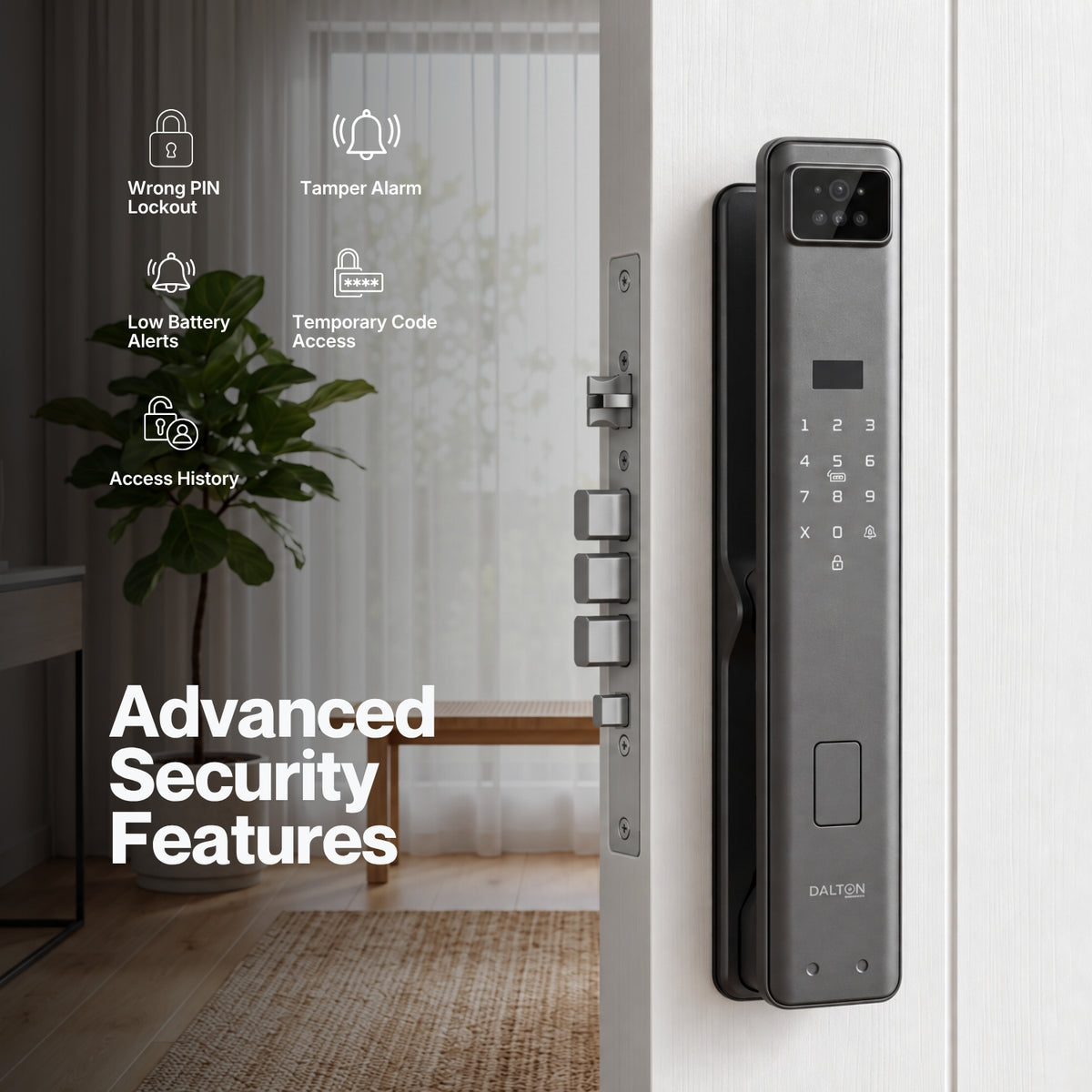 P90 Facial Recognition Smart Deadbolt Lock - Wi-Fi Enabled