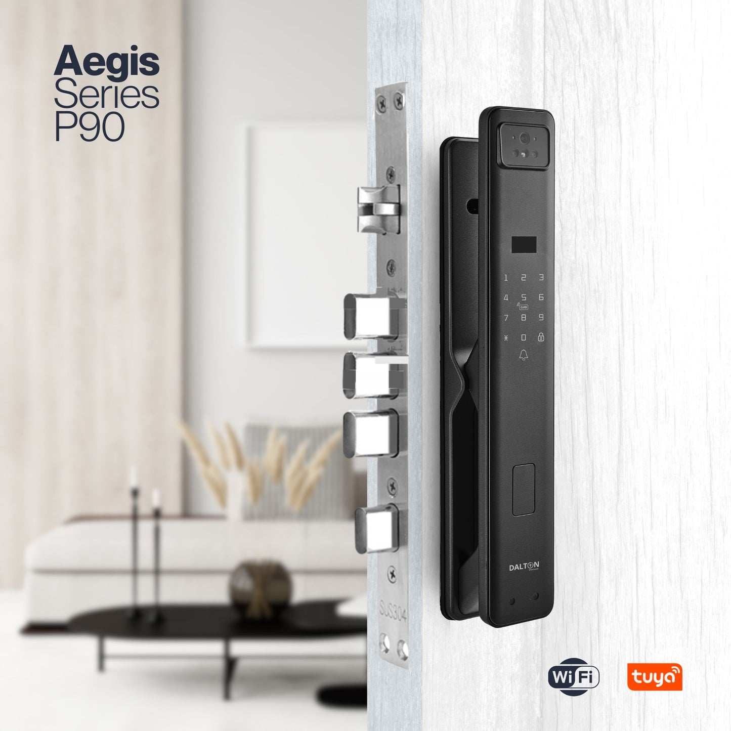 P90 Facial Recognition Smart Deadbolt Lock - Wi-Fi Enabled