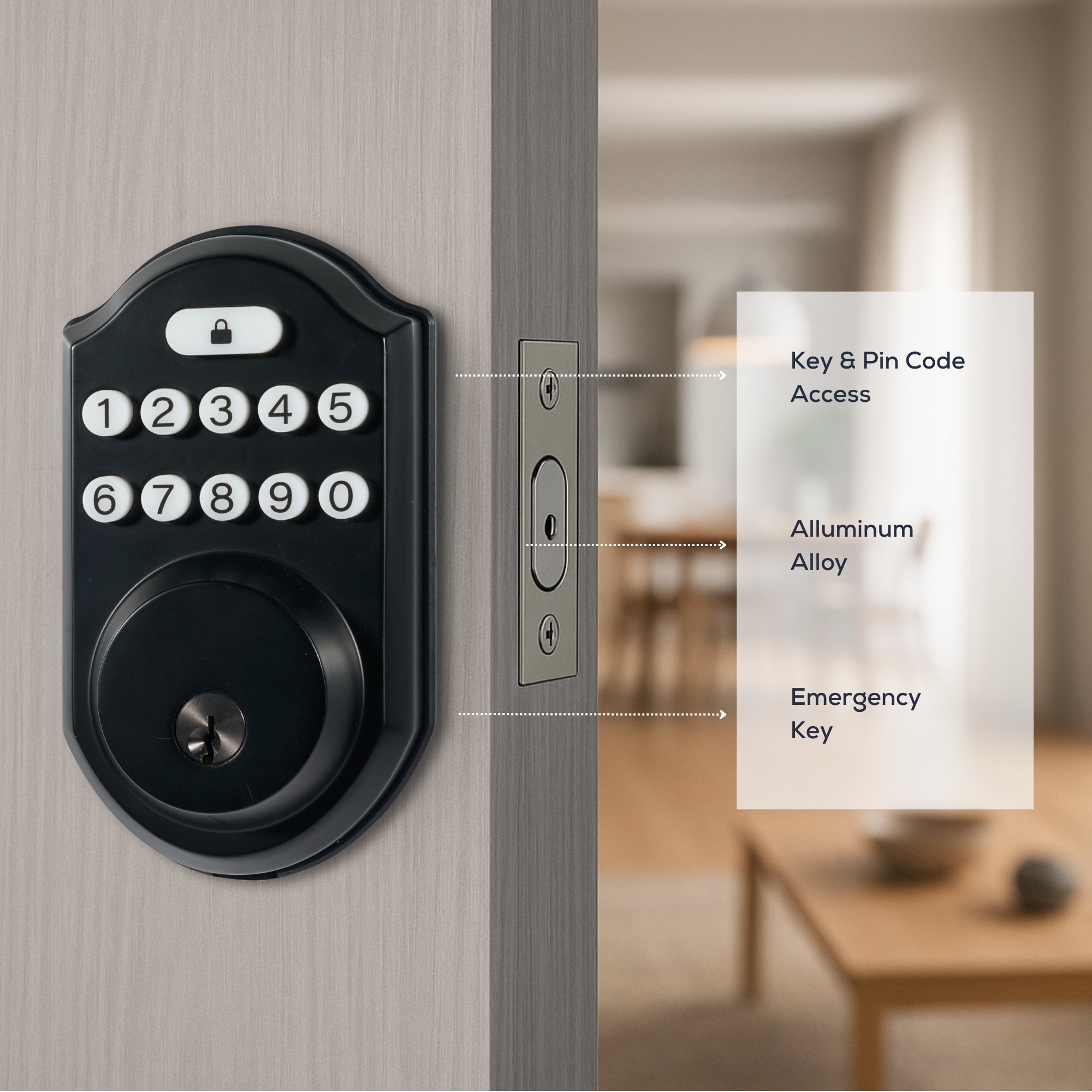 Z06 Pin Code Access Door Lock – Dalton