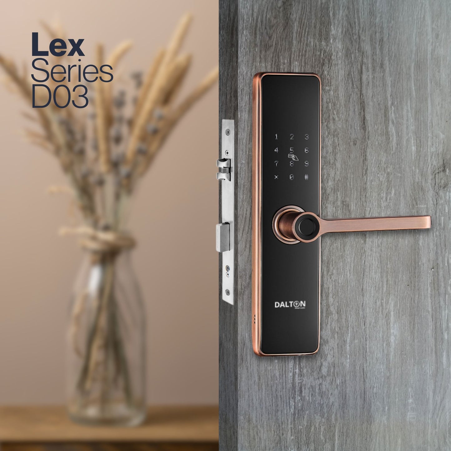 D03 5-in-1 Wifi Copper Finish Lock (Canada)