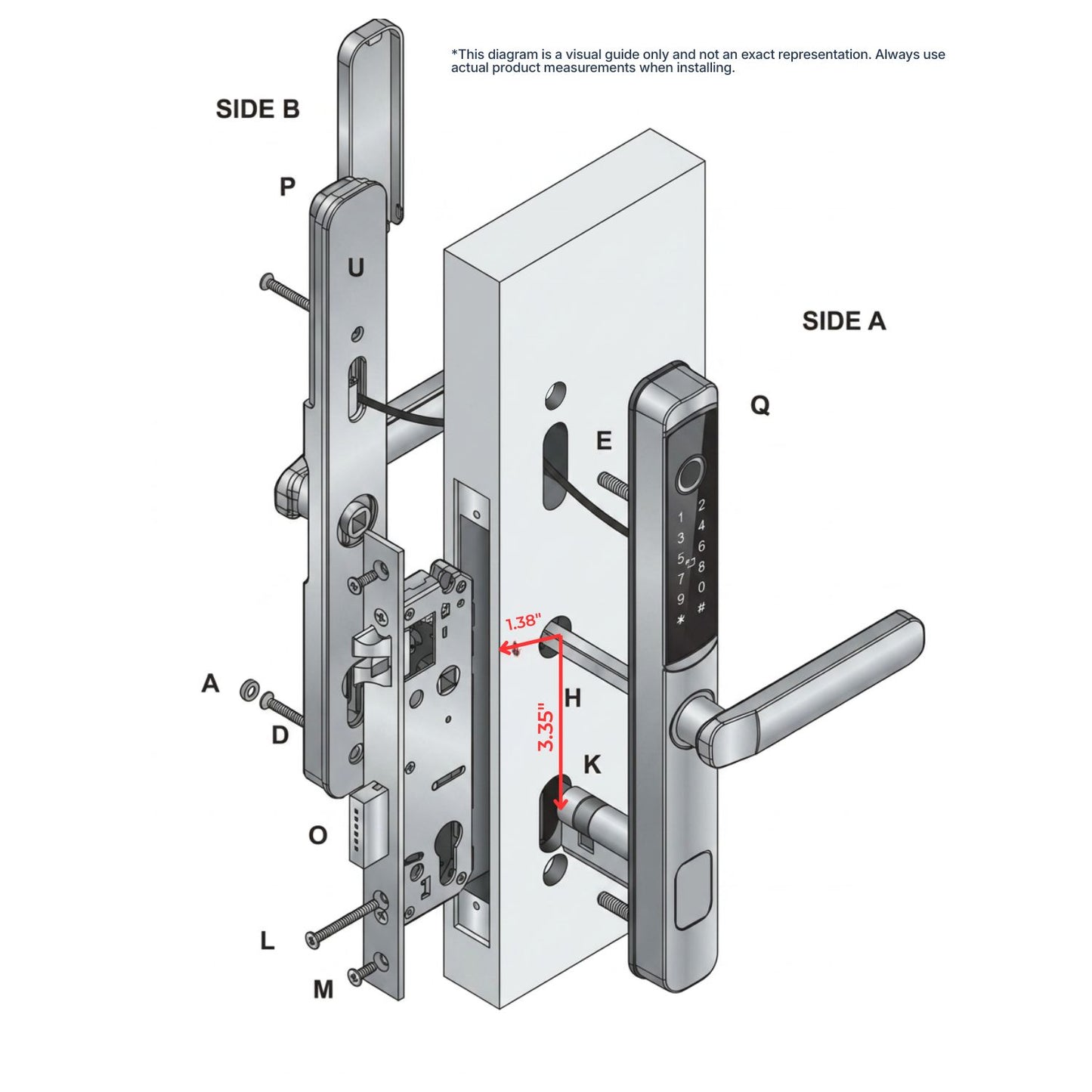 D14 5-in-1 WiFi Slim Body Lock