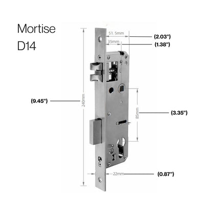 D14 5-in-1 WiFi Slim Body Lock