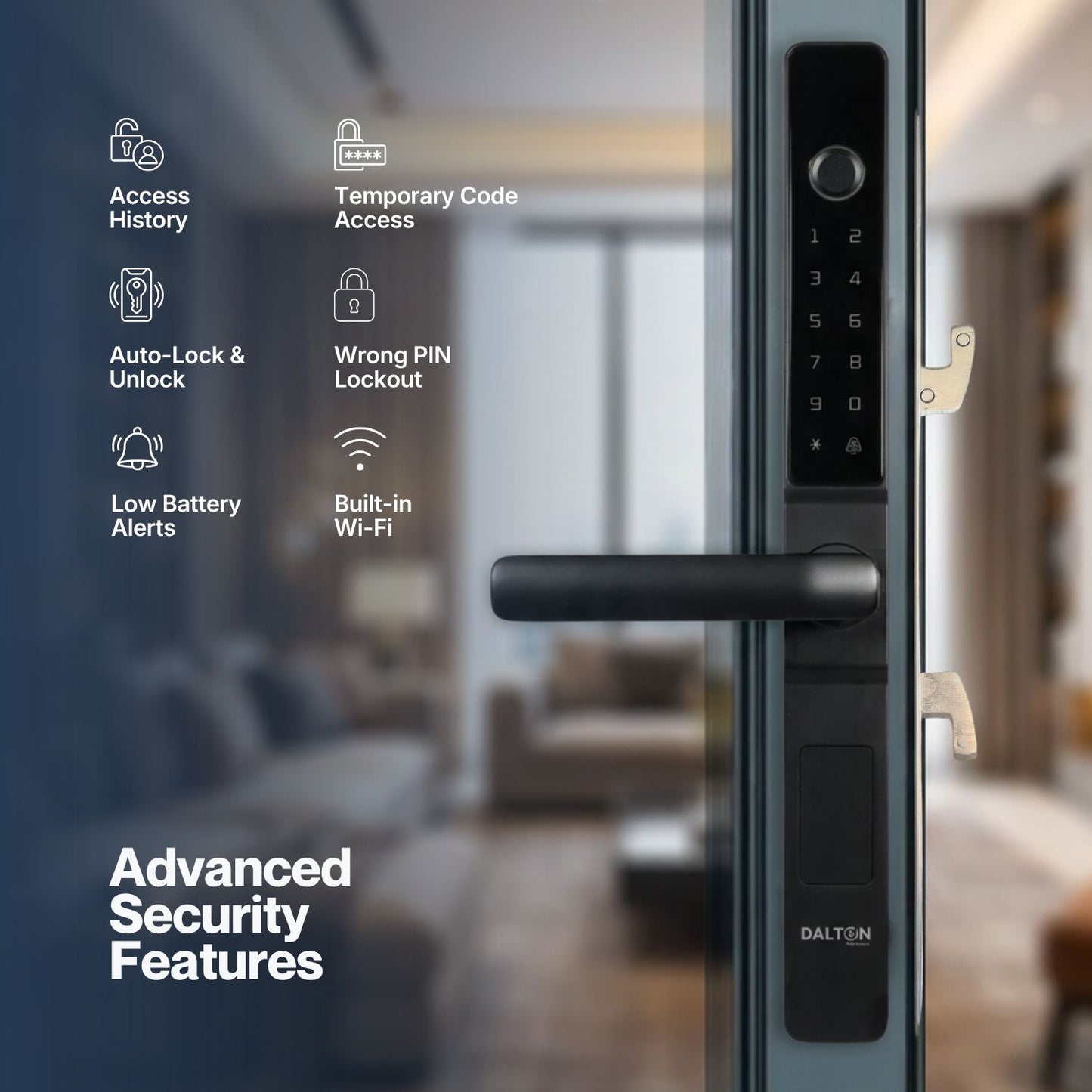 D15 5-in-1 WiFi Sliding Door Lock