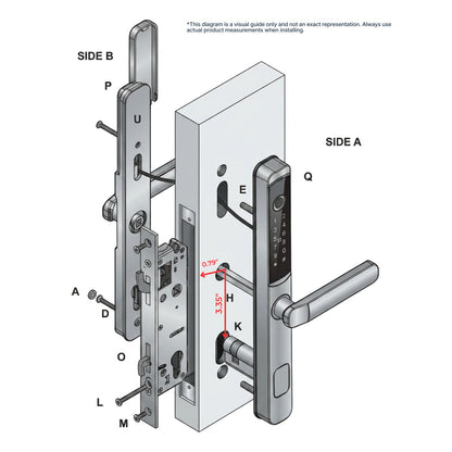 D15 5-in-1 WiFi Sliding Door Lock