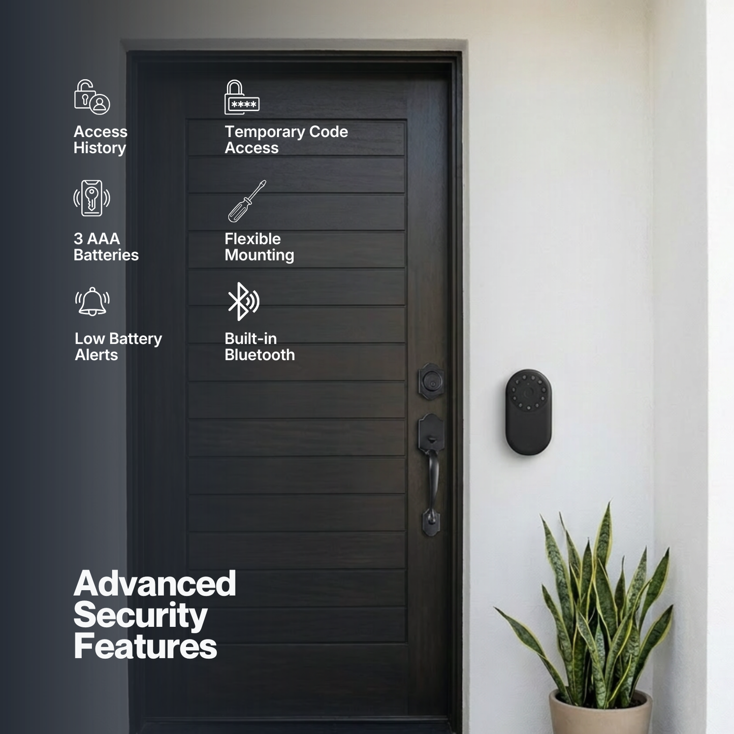 LB01 Smart Key Lockbox, Fingerprint, PIN & Bluetooth App Unlock