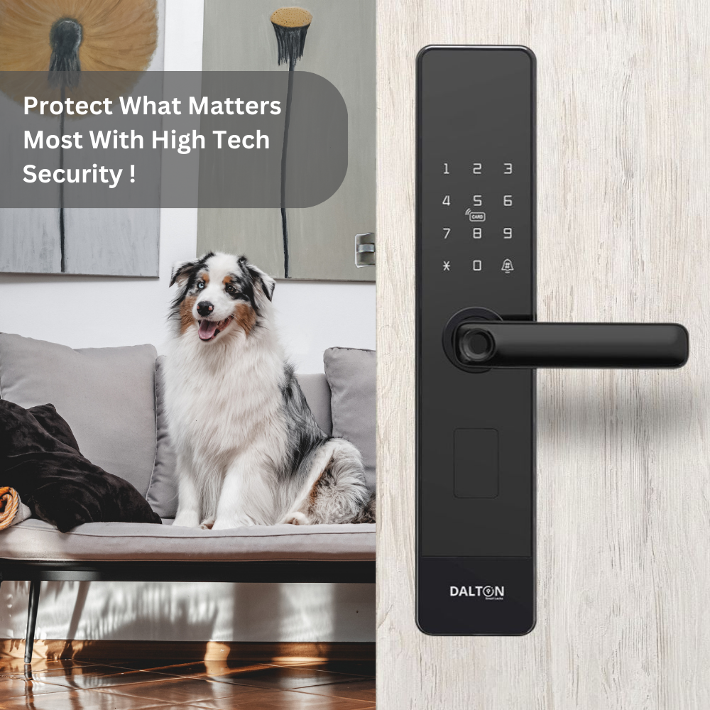 DALTON Smart Locks Smart Lock Fingerprint Deadbolt Wi-FI Keypad Black