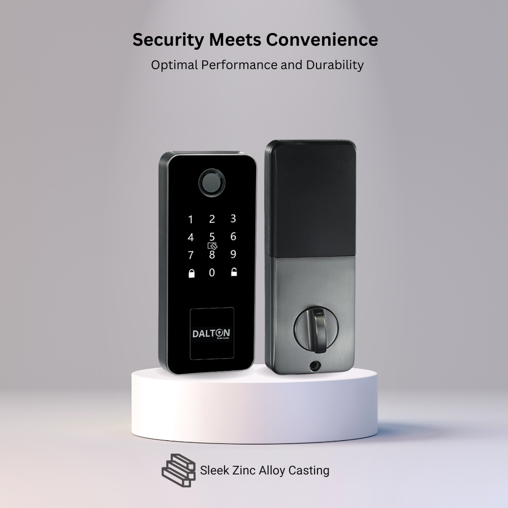 DALTON Smart Locks Smart Life Electronic Lock Fingerprint Bluetooth Deadbolt Nickel- Z0312