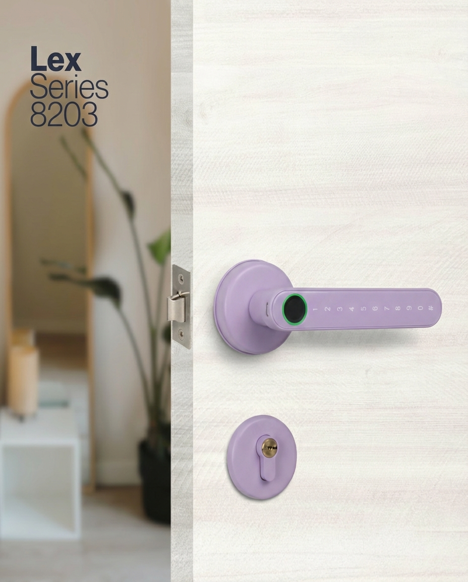 8203 Bluetooth Digital Keyless Entry Lock (USA ONLY) - Lilac