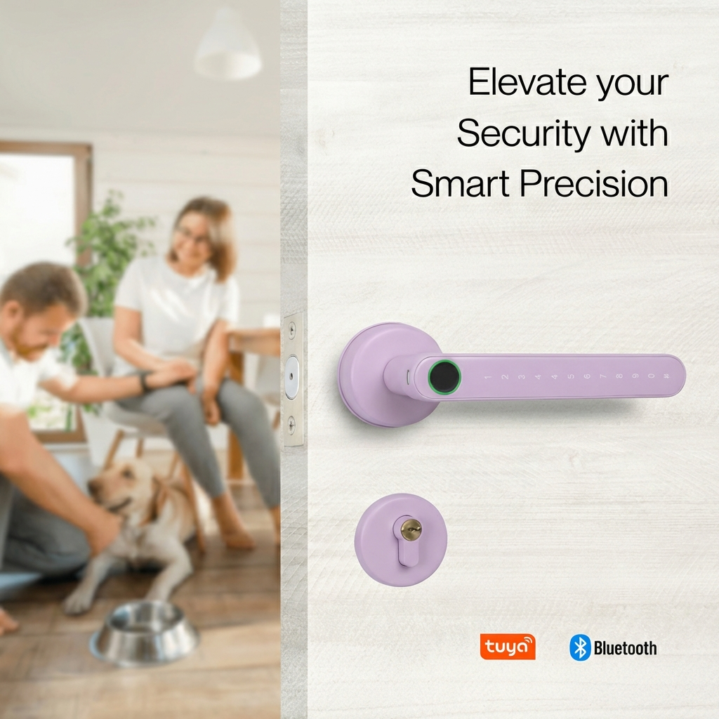 8203 Bluetooth Digital Keyless Entry Lock (USA ONLY) - Lilac